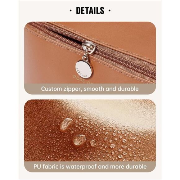 Travel Makeup Bag,Large Capacity Cosmetic Bags for Women,Waterproof Portable - Picture 5 of 7